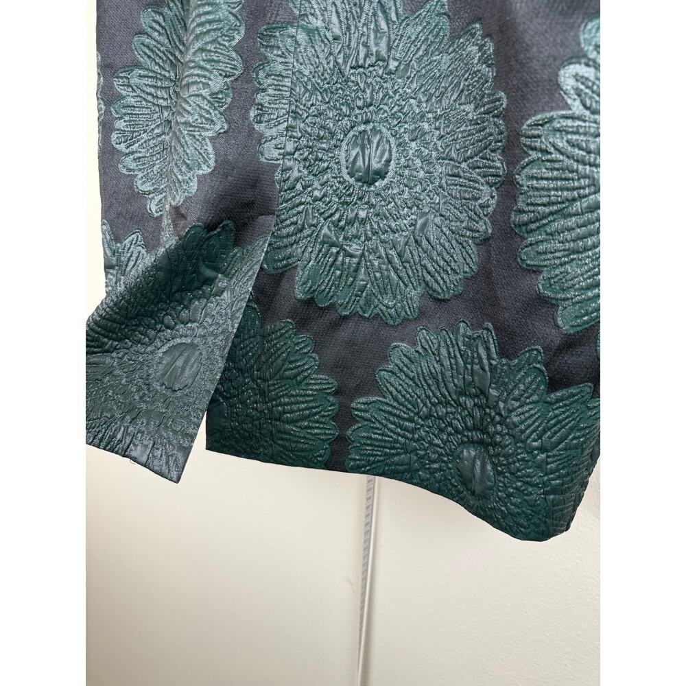 Anthropologie Leifsdottir Emerald Floral Brocade Sheath Dress 10P - Picture 10 of 16